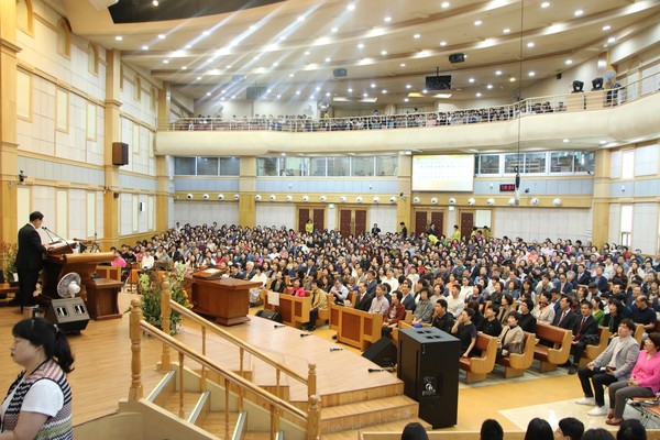 신바람힐링 집회 모습