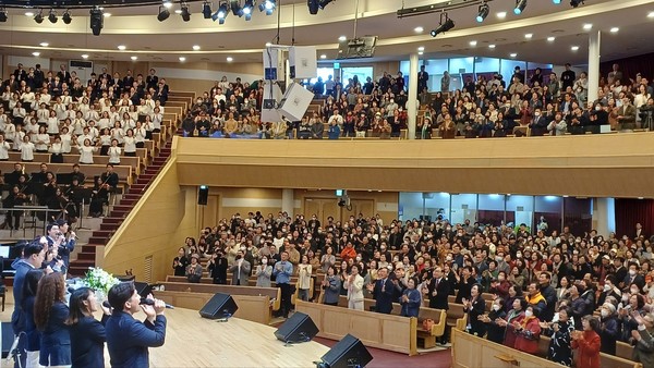 신바람힐링 집회 모습