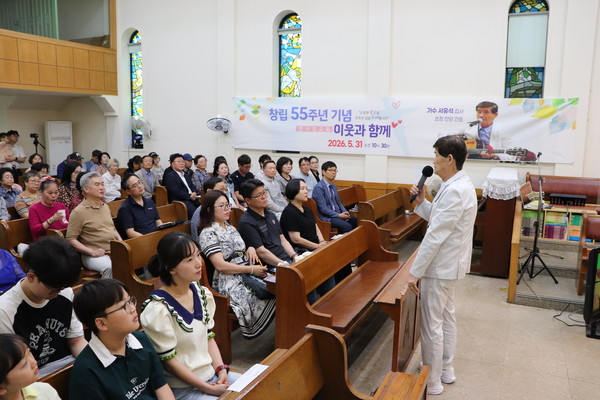 서유석 집사 찬양 간증 모습
